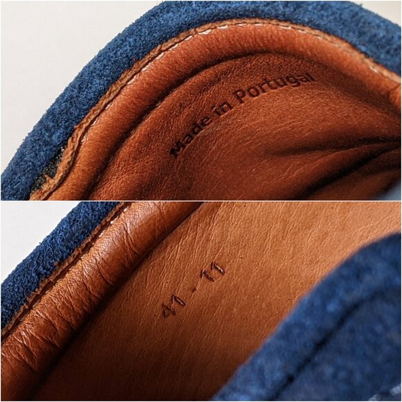 Rag & Bone Blue Suede Leather Slip On Loafer Shoes | Size 11 - Picture 11 of 16